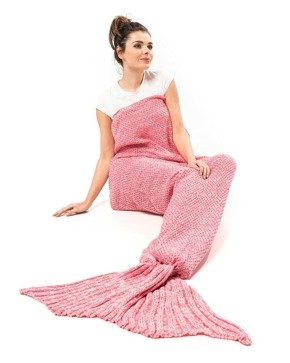 Mermaid tail blanket deluxe - PINK