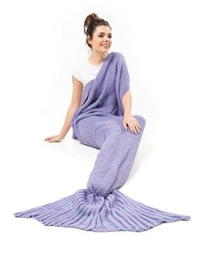 Mermaid tail blanket deluxe - PURPLE