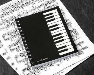 Music notebook - I LOVE MUSIC