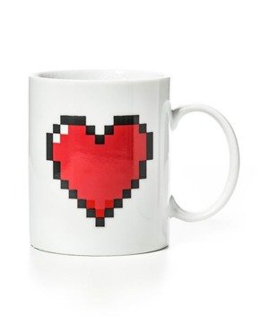 Pixel heart mug